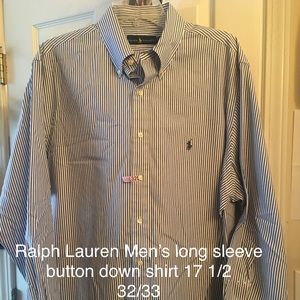 Ralph Lauren Men’s Button Down Shirt 17 1/2, 32/33